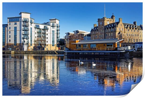 The Shore Leith Print by Darren Galpin