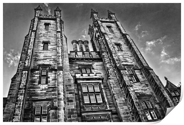 New College The University of Edinburgh Print by Darren Galpin