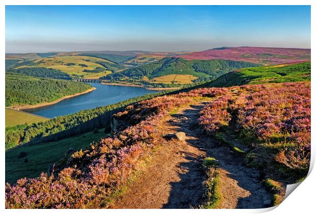 Ladybower View, Derbyshire, Peak District Print by Darren Galpin