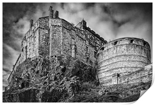 Edinburgh Castle Print by Darren Galpin