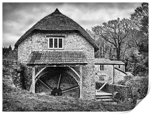 Uplyme Mill, Dorset Print by Darren Galpin