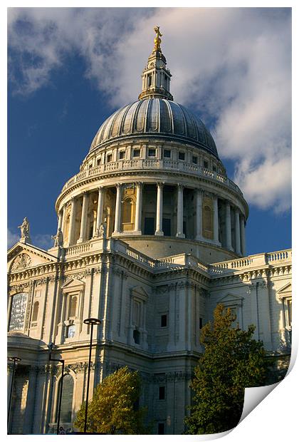 London St Pauls Cathedral Print by Darren Galpin