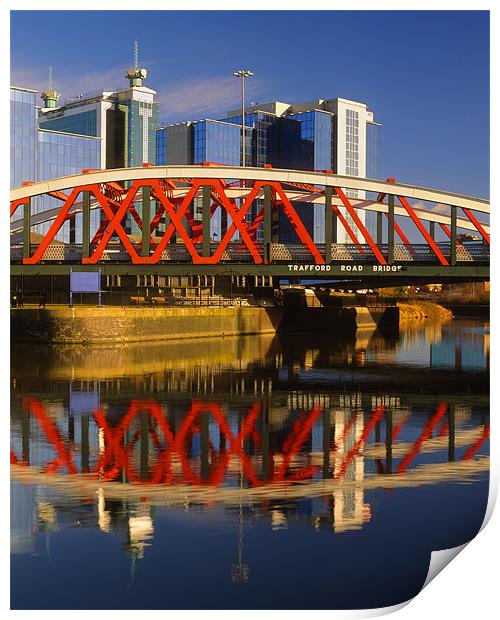 Trafford Road Bridge,Salford Print by Darren Galpin