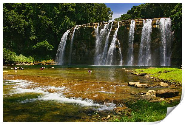 Tinuy-an Falls, Mindanao, Philippines Print by Darren Galpin