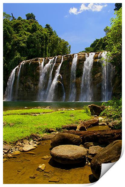 Tinuy-an Falls,Mindanao,Philippines Print by Darren Galpin