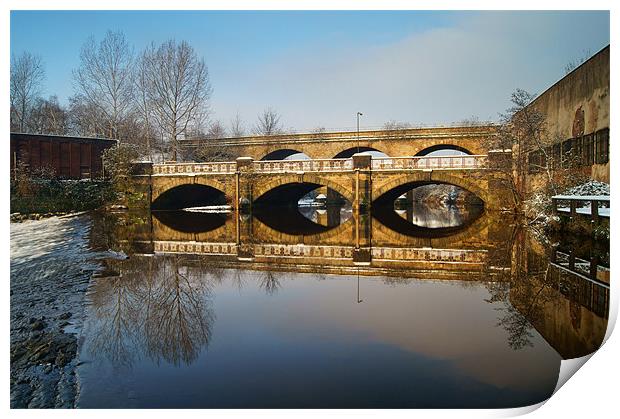 Norfolk Bridge & River Don, Sheffield Print by Darren Galpin
