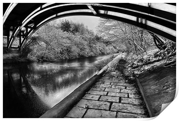 Supertram Bridge & Sheffield Canal Print by Darren Galpin