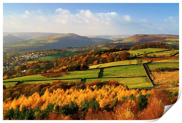 Hathersage Autumn Colours Print by Darren Galpin