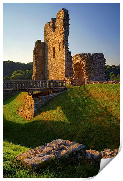Ogmore Castle Print by Darren Galpin