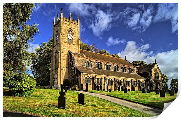 St Margarets Church, Swinton, South Yorkshire Print by Darren Galpin