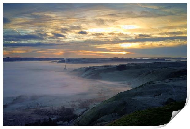 Hope Valley Sunrise 2 Print by Darren Galpin