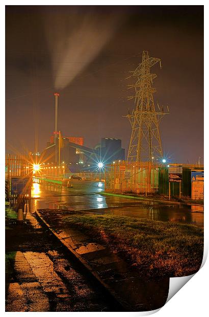 Biomass Power Station at Blackburn Meadows  Print by Darren Galpin