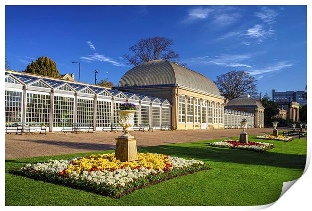  Sheffield Botanical Gardens and Pavilions Print by Darren Galpin