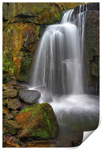 Lumsdale Falls  Print by Darren Galpin