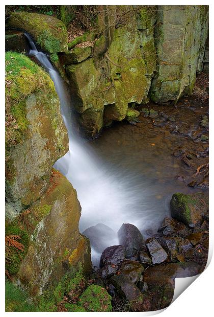 Looking Down Lumsdale Falls  Print by Darren Galpin
