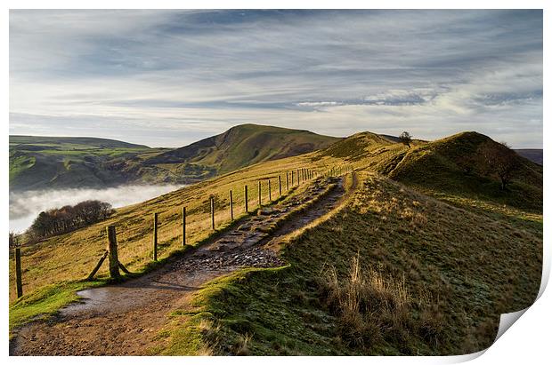 Misty Morning on the Great Ridge  Print by Darren Galpin