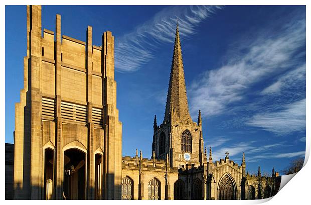 Sheffield Cathedral  Print by Darren Galpin