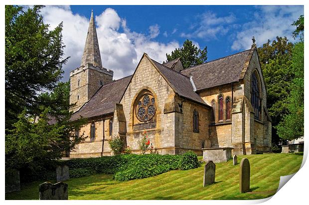 St Bartholomew's Church, Maltby  Print by Darren Galpin