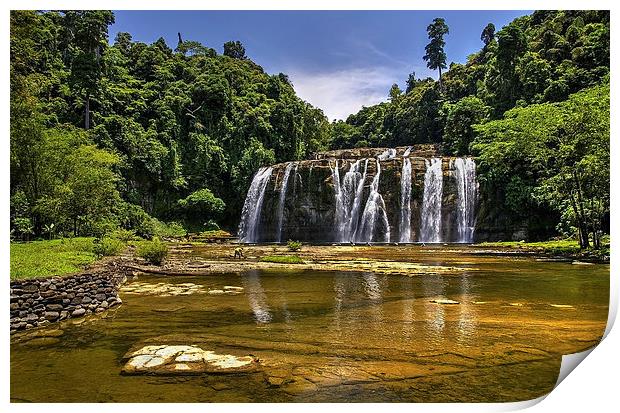 Tinuy-an Falls,Mindanao,Philippines  Print by Darren Galpin