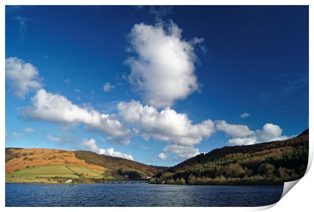 Big Clouds at Ladybower Print by Darren Galpin