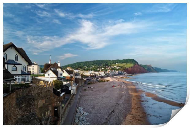 Evening Light over Sidmouth                       Print by Darren Galpin