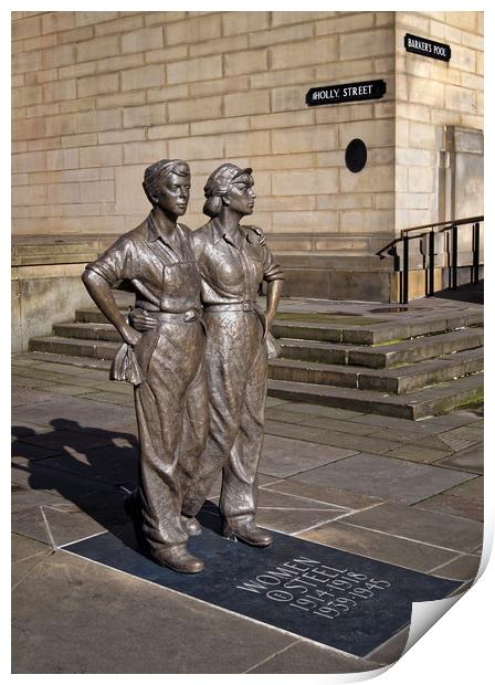 Women of Steel, Sheffield                       Print by Darren Galpin