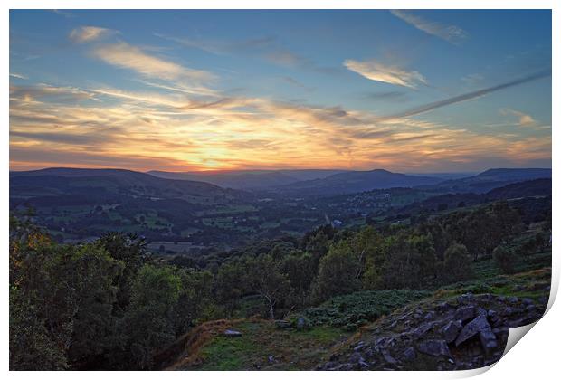 Hope Valley Sunset                                Print by Darren Galpin