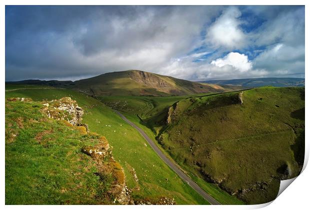 Winnats Pass & Mam Tor                         Print by Darren Galpin