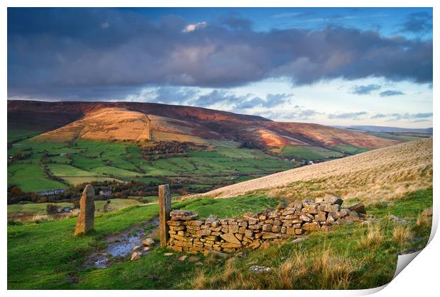 Hollins Cross & Vale of Edale                      Print by Darren Galpin