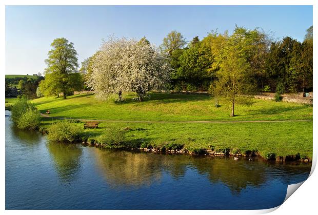 River Wye from Bakewell Bridge                     Print by Darren Galpin