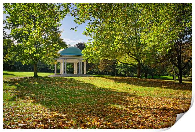 Clifton Park Bandstand in Rotherham                Print by Darren Galpin