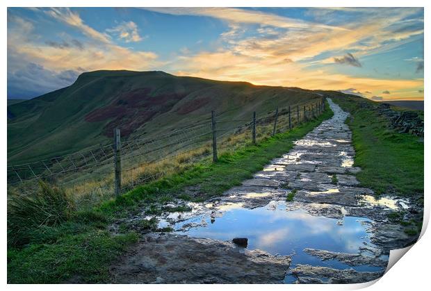 Mam Tor Sunset                       Print by Darren Galpin