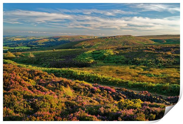 Burbage Moor and Houndkirk Hill                    Print by Darren Galpin