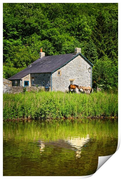 River Wye Cottage                       Print by Darren Galpin