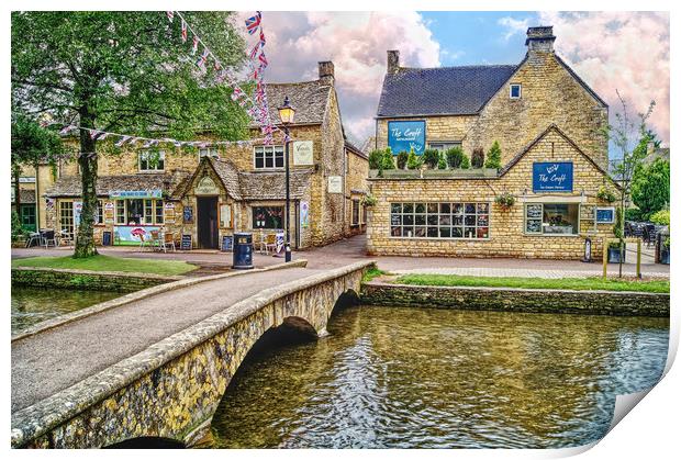 Cotswolds Bourton-on-the-Water Print by Darren Galpin