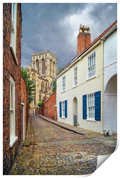 Chapter House Street and York Minster              Print by Darren Galpin
