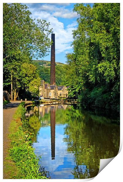 Hebden Bridge Rochdale Canal           Print by Darren Galpin