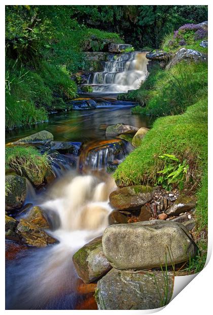 Grindsbrook Waterfalls                             Print by Darren Galpin