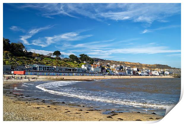 Lyme Regis Beach and Seafront                      Print by Darren Galpin