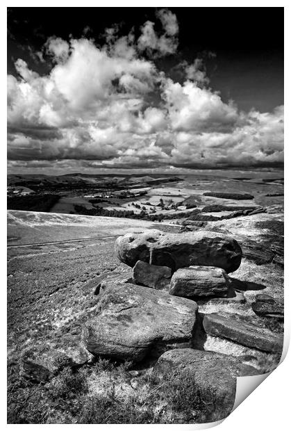 Hope Valley from Stanage Edge                      Print by Darren Galpin