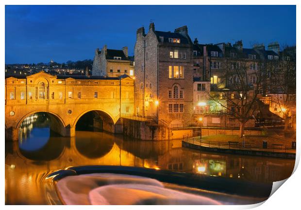 Pulteney Bridge and River Avon in Bath  Print by Darren Galpin