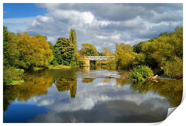 River Don at Sprotbrough Print by Darren Galpin