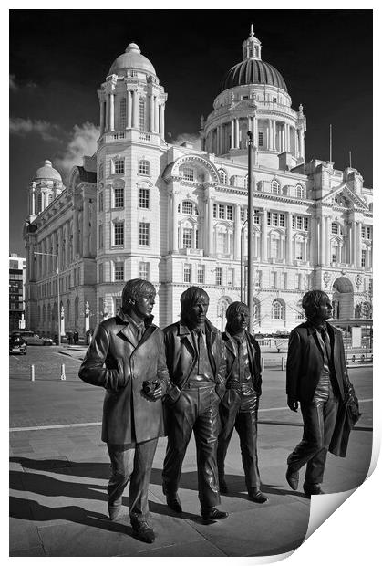 The Beatles at Port of Liverpool  Print by Darren Galpin