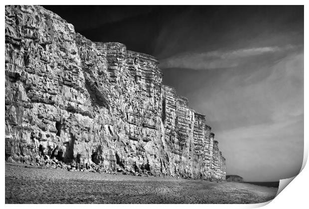 East Cliff,West Bay  Print by Darren Galpin