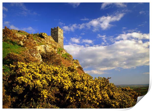 Brent Tor Print by Darren Galpin