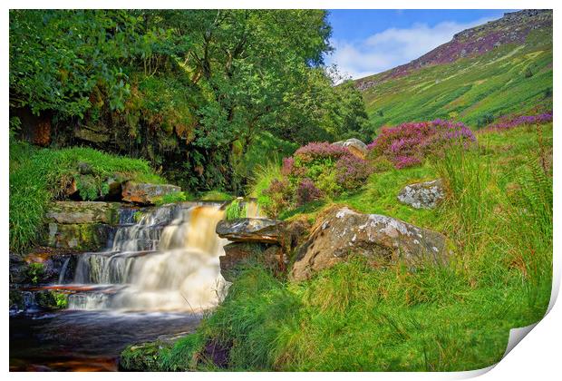 Grindsbrook Waterfalls            Print by Darren Galpin