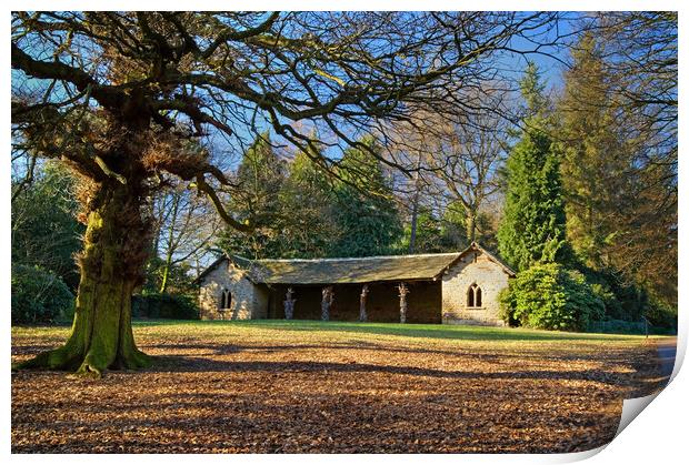 The Deer Sheds at Cannon Hall Print by Darren Galpin
