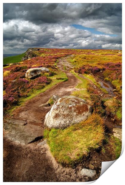 Stanage Edge Print by Darren Galpin