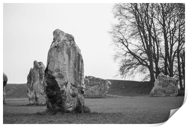 standing stones Print by kevin murch