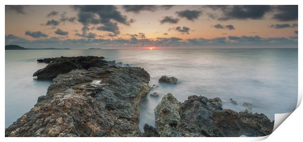 ibiza sunrise Print by kevin murch